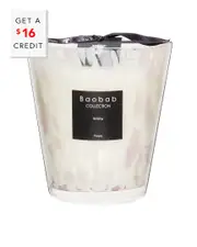 Baobab Collection Max 16 Pearls White Candle with $16 Credit