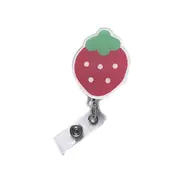 Little Mini Flower Cartoon Doctor And Nurse Badge Work Card Holder Retractable Easy Pull Buckle Badge Clip 6 Color