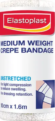 Elastoplast Medium Weight Crepe Bandage 10cm X 1.6m