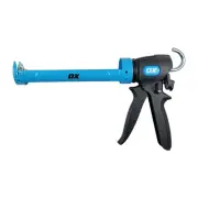 OX TOOLS Pro Dual Thrust 10-Ounce Caulk Gun with Adjustable 24:1 or 12:1 Thru...