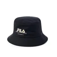 在飛比找蝦皮商城優惠-FILA 中性 時尚 筒帽 漁夫帽 LOGO圖 穿搭 黑色 