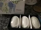 CRABTREE EVELYN SET OF 3 WISTERIA TRIPLE MILLED SOAP BARS-3 oz EACH-NEW IN BOX