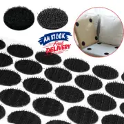 100 pairs Circles Sticker Hook Coins Self Adhesive Tape 20mm Loop Dots round