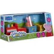 PEPPA PIG WEEBLES WOBBILY TRAIN PLAYSET NEW TOY