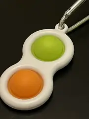 Bubble Pop Fidget Toy Simple Dimple Green Orange Sensory Stress Relief Kids