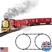 HOGUWID Train Set, Christmas Train Sets for Around The Tree Electric Train Se