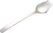 Zerodeko Elegant Salad Spoon Fork Set 304 Stainless Steel Chopsticks Spoon Fork Heavy Duty Silver