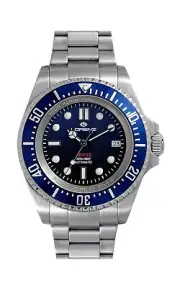 Watch Lorenz 030036AA Automatic Blue Date 43mm, Heavy Duty 300mt 30ATM Diver