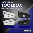 900mm Pair Undertray Toolbox Steel Aluminium Under Tray Underbody Tool Box UTE