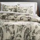 Matthew Williamson for Crate & Barrel CB2 Duvet Linen Midnight Jungle FULL QUEEN