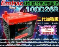 在飛比找Yahoo!奇摩拍賣優惠-【鋐瑞電池】Emtrac 捷豹 100D26R超銀合金 汽車