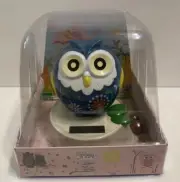A Beautiful Blue Owl ,solar Powered Bobble Head Toys