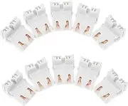 HOLIDYOYO 10pcs U-Shaped Fluorescent Lamp Holder Light Socket Sturdy Installation Bracket for LED and Fluorescent Tubes Home Office Lighting