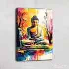 Abstract Colorful Art Painting Meditation Art Buddha Wall Art Canvas Modern