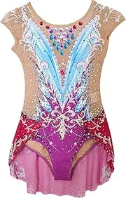 [JoyCan] Purple Rhythmic Gymnastics Outfit for Girls Elegant and Comfortable