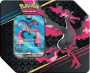 Crown Zenith Sealed Tin POKEMON TCG Galarian Moltres with 5 Booster Packs