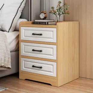 北歐床頭櫃現代簡約臥室實用床邊櫃白色收納櫃經濟型儲物櫃小櫃子