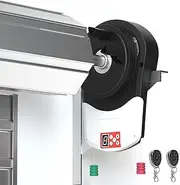 Automatic Roll Up Door Opener, Electric Garage Roller Door Opener with 2 Remote, 800N Roll Up Door Opener Shutter Built-in Motor, for Garage Warehouse Store Barn Farm