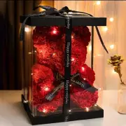 Oso de Peluche Oso de Rosa Único Hecho a Mano Ideal Regalo para Mujeres Ninas