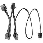 6Pin to 4 Molex Modular Power supply cable 6Pin to 4 IDE cable for CORSAIR RM1000x RM850x RM750X RM650x RM550x Modular black