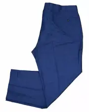 Sean John Classic Fit Flat Front Solid Color Dress Pants 44Wx30L NWT Blue