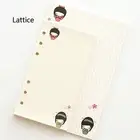 Cute A5/A6 Lattice Colourful Planner Diary Refill Schedule Organiser 45 Sheet #J