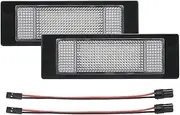 MKVAXR LIGHT Number Plate Lamp, for 1-Series E81 E87 F20 6-Series E63 E64 F06 F12 F13 Z4 E85 K48 White License Plate Light Assembly Car Number Plate Light