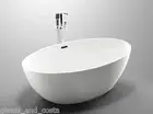 Bathroom Acrylic Free Standing Bath Tub Thin Edge 1750 x 1000 x 580 Freestanding