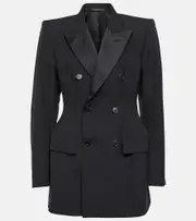[Balenciaga] Balenciaga Hourglass double-breasted wool blazer AU 12 black