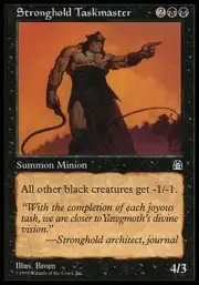 4x Stronghold Taskmaster Stronghold MtG Magic Black Uncommon 4 x4 Card Cards