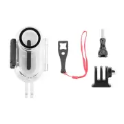 30m/98ft Waterproof Case Protective Cover Shell Kit for Insta360 Go2 Thumb Cam