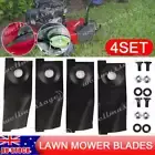 4Pcs Blades Bolts For Lawn Mowers 19" Masport & Morrison Mower 783310 783529 AU