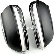 2pcs Dynamic Blinker Fit For VW Passat B7 CC Scirocco LIGHT Turn Signal EOS Light Beetle 2011 2014 Side Mirror Indicator Arrow Flasher (Color : Crystal white)