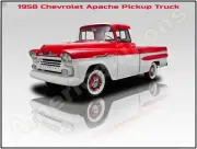 1958 Chevrolet Apache Pickup Truck NEW Metal Sign: 12 x 16" Ships Free