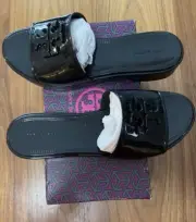 Tory Burch ELEANOR JELLY SLIDE Perfect Black Size 7 Waterproof (New)