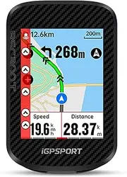 [iGPSPORT] BSC300T Bike Computer with 2.4 Inch Colorful Touch Screen, Offline Map Navigation Off Course Warning,Type-C, IPX7,130 Data Display Compatible with Bluetooth 5.0 &ANT+ Ebike,Strava sync
