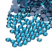 2880 Pcs Hotfix Rhinestones Flatback Crystal Glass Gems SS8 2.5mm,Bright Blue