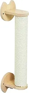 PETOMG Rubber Wood Cat Scratching Post, Cat Scratcher Post, Cat Wall Mounted Furniture