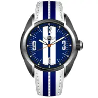 在飛比找momo購物網優惠-【MINI SWISS WATCHES】石英錶 38mm 藍