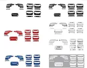 Car Door Handle Cover Reversing Mirror Housing Shell Tailgate Hand Trims Compatible for Ford F150 Raptor 2009-2014 4-Door Accessories(Silver)
