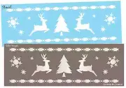 Joanie Stencil Rustic Lodge Christmas Reindeer Tree Snowflake Country Cabin Sign