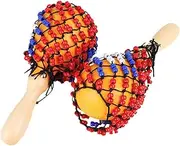 Guohetuk 2Pcs Wooden Maracas DIY Hand Percussion for Entertainment Party Favors KTV