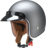 Redbike RB-756 Titanium, open face helmet , color: Silver , size: XS