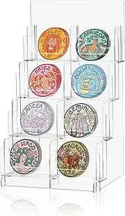 Acrylic Sticker Display Stand, Sticker Holder Display for Vendor Events, Card Rack Display Stand, Portable Display Rack
