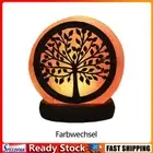 Himalayan Salt Lamp Crystal Salt Rock Lamp Decor with Base (Laurel Color Light)