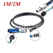 Mini SAS SFF-8644 with IC to SAS SFF-8643 Server Connection Adapter Cable 1M/2M