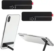 TIESOME 2 Pcs Ultra-Thin Invisible Phone Kickstand, Adjustable Vertical and Horizontal Placement Phone Stand Kickstand Phone case Metal Kick Stand Compatible with Any Cellphone