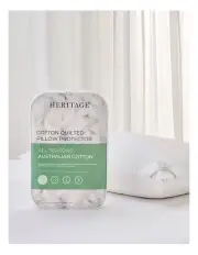 [Heritage] Australian Cotton Quilted Pillow Protector