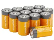 Amazon Basics D Cell All-Purpose Alkaline Batteries 12 Pack