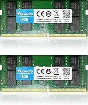 DDR4 3200MHz Laptop Memory RAM 32GB Kit (2x16GB) CL22 SO-DIMM Wlizedle PC Memory Module PC4-25600 260-Pin 1.2V Non-ECC 2Rx8 Upgrade Notebook Memory Module for Subnotebook, Green